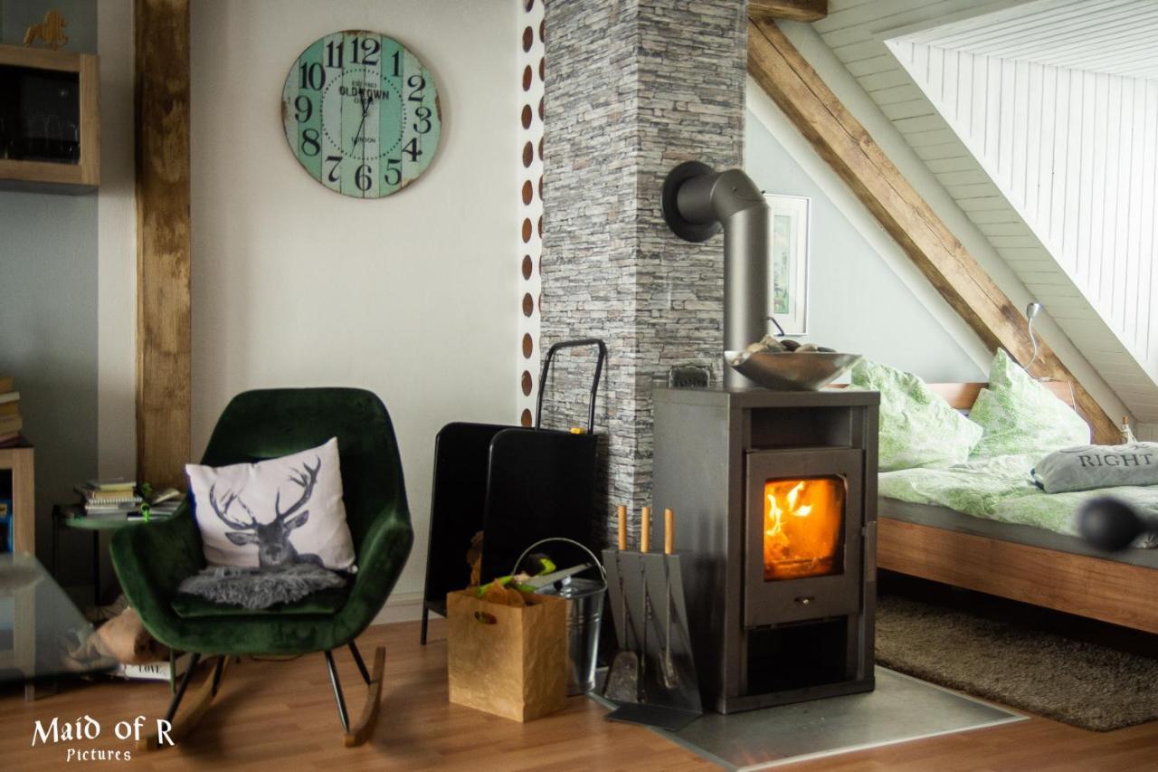 Studio - Grosses Wohn-Schlafzimmer - Dachterrasse - Kamin - Kuche - Hohes Venn - Monschau - Eifel - Hunde Willkommen Beim Hof Vierzehnender Exterior foto