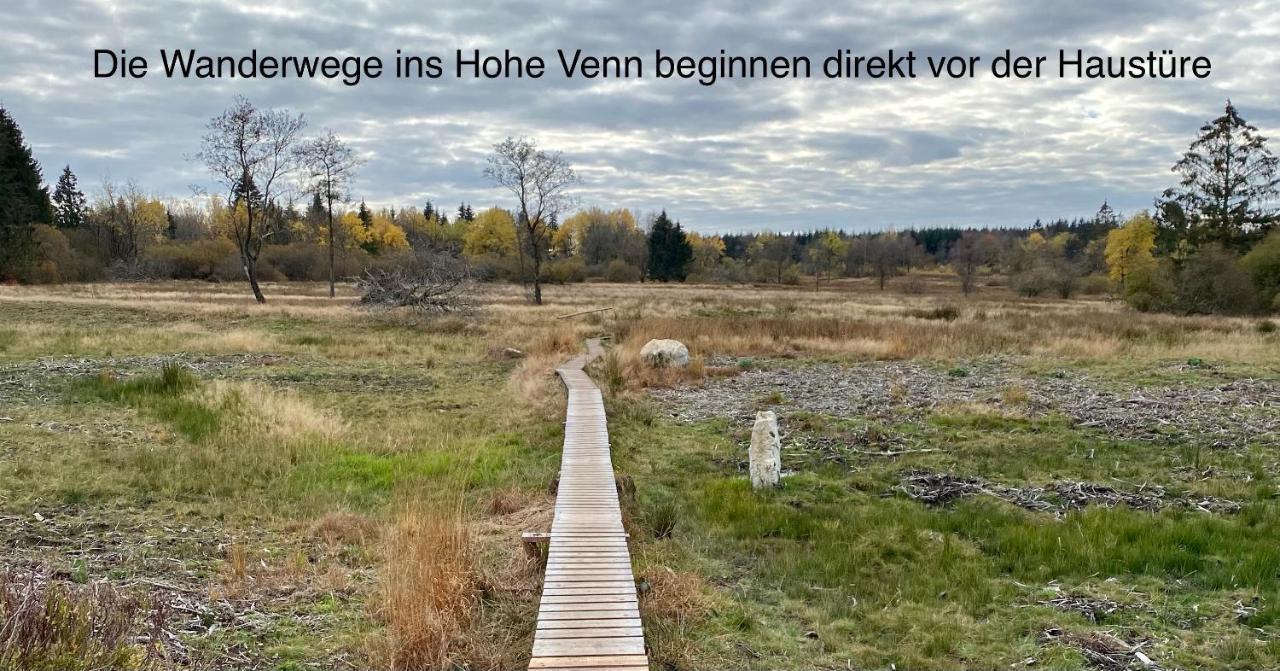 Studio - Grosses Wohn-Schlafzimmer - Dachterrasse - Kamin - Kuche - Hohes Venn - Monschau - Eifel - Hunde Willkommen Beim Hof Vierzehnender Exterior foto