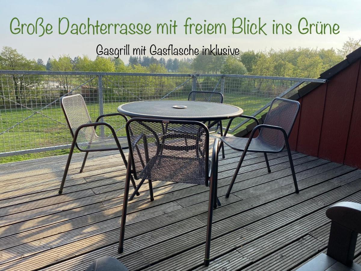 Studio - Grosses Wohn-Schlafzimmer - Dachterrasse - Kamin - Kuche - Hohes Venn - Monschau - Eifel - Hunde Willkommen Beim Hof Vierzehnender Exterior foto